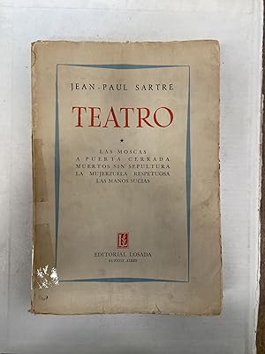 Imagen del vendedor de Teatro. Las moscas - a puerta cerrada- muertos sin sepultura - la mujerzuela respetuosa- las manos sucias a la venta por Libros nicos