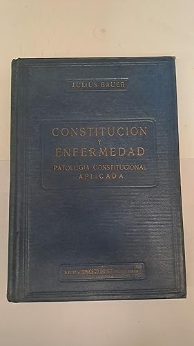 Seller image for Constitucion y enfermedad for sale by Libros nicos