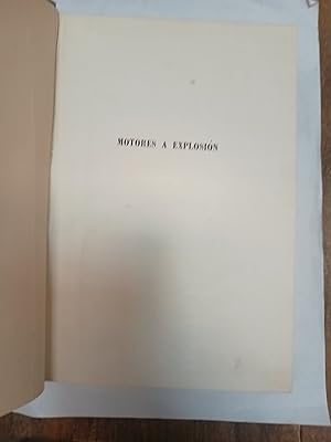 Seller image for Motores a explosion for sale by Libros nicos