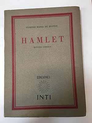 Seller image for Hamlet estudio crititco for sale by Libros nicos