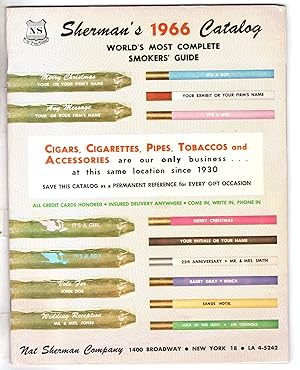 Image du vendeur pour Sherman's 1966 Catalog World's Most Complete Smokers' Guide mis en vente par Kayo Books