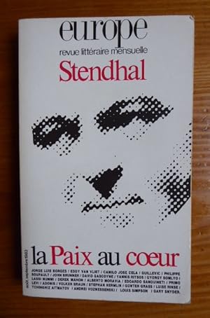 Image du vendeur pour Europe Revue littraire mensuelle n 652/653 aot septembre 1983 Stendhal mis en vente par Librairie des Possibles