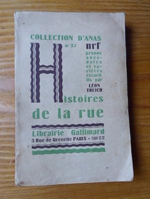 Image du vendeur pour Histoires de la rue mis en vente par Librairie des Possibles