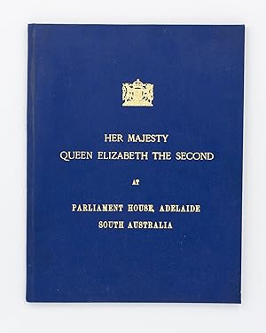 Her Majesty Queen Elizabeth the Second at Parliament House, Adelaide, South Australia, 23rd March...