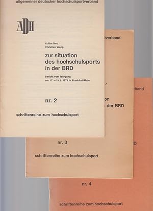 Schriftenreihe zum Hochschulsport, Nr. 2, 3 und 4 zus.