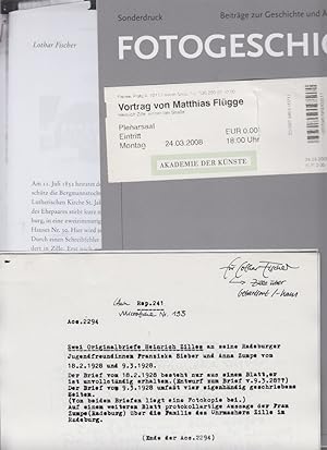 Imagen del vendedor de Konvolut zu Heinrich Zille [7 Teile]. a la venta por Fundus-Online GbR Borkert Schwarz Zerfa
