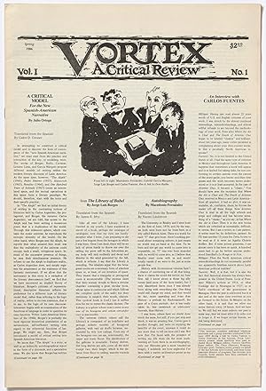 Bild des Verkufers fr Vortex: A Critical Review - Vol. I, No. 1 - Spring 1986 zum Verkauf von Between the Covers-Rare Books, Inc. ABAA