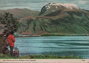 Image du vendeur pour scenic postcard: Ben Nevis and Fort William from Corpach mis en vente par Mobyville