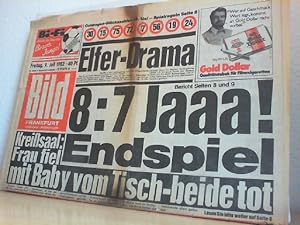 BILD ZEITUNG : Freitag, 9. Juli 1981.
