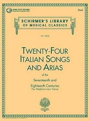 Seller image for 24 Italian Songs & Arias - Medium Low Voice (Paperback) for sale by Grand Eagle Retail
