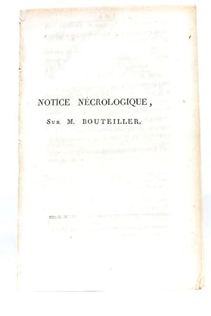 Immagine del venditore per Notice ncrologique sur M. Bouteiller, Sculpteur en Ivoire. Lue dans la Sance Publique de la Socit d'Emulation de Rouen, le 9 Juin 1812. venduto da ltimo Captulo S.L.