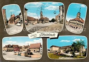 Postkarte Carte Postale 73867930 Schwabach Ev Stadtpfarrkirche Rathaus St Johanniskirche Rathaus ...