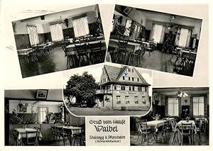 Bild des Verkufers fr Postkarte Carte Postale 73869717 Steinegg Pforzheim Enzkreis BW Gasthaus Pension zur Linde Haus Waibel zum Verkauf von Versandhandel Boeger