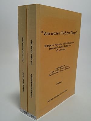 Seller image for Vom rechten Ma der Dinge", Teilbd. 1-2. for sale by Antiquariat Bookfarm