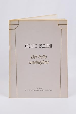 Giulio Paolini. Del bello intelligibile