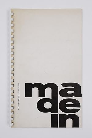 [Jannis Kounellis] Made in, numero 4