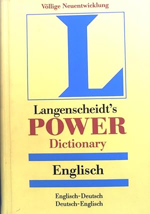 Image du vendeur pour Langenscheidt's Power Dictionary. Englisch. Englisch-Deutsch; Deutsch-Englisch mis en vente par books4less (Versandantiquariat Petra Gros GmbH & Co. KG)
