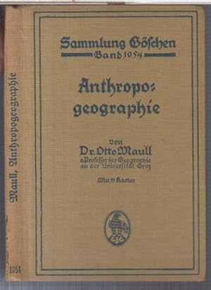 Bild des Verkufers fr Anthropogeographie ( = Sammlung Gschen, 1054 ). zum Verkauf von Antiquariat Carl Wegner