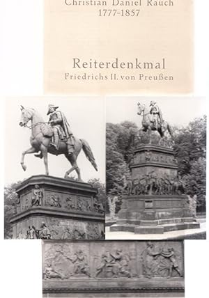 Bild des Verkufers fr Reiterdenkmal Friedrichs II. von Preuen (Unter den Linden, Berlin - 10 Fotos). zum Verkauf von Antiquariat Carl Wegner