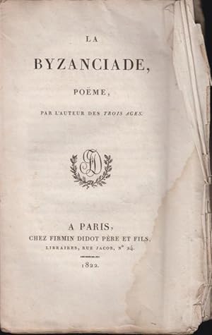 Imagen del vendedor de La byzanciade, pome, a la venta por PRISCA