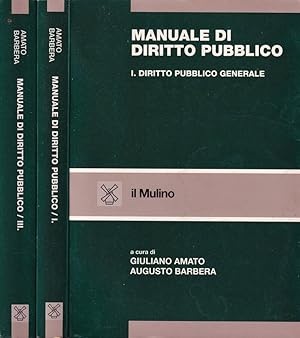 Bild des Verkufers fr Manuale di diritto pubblico zum Verkauf von Biblioteca di Babele