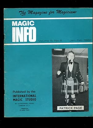 Seller image for Magic Info | The Magazine for Magicians | 1982 Volume 5 Number 6 (January - February) for sale by Little Stour Books PBFA Member