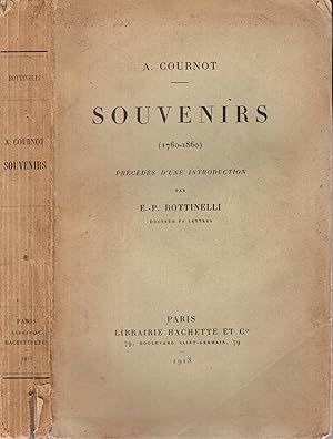 Image du vendeur pour Souvenirs (1760-1860) mis en vente par PRISCA