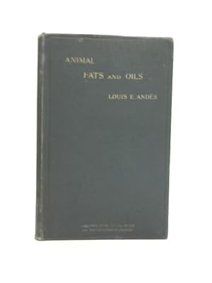 Seller image for Animal Fats and Oils for sale by World of Rare Books
