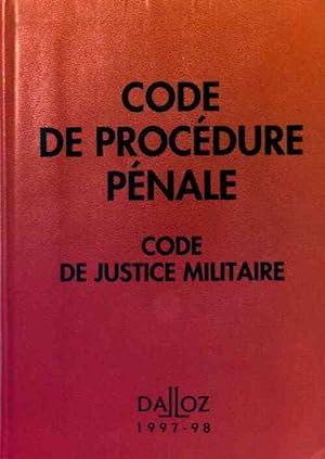 Code de procédure pénale. Code de justice militaire 1997-98 - Inconnu
