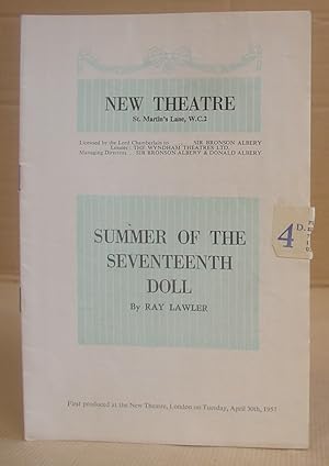 Bild des Verkufers fr Summer Of The Seventeenth Doll - The New Theatre, April 1957 zum Verkauf von Eastleach Books