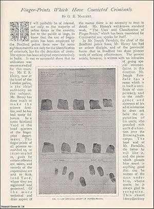 Bild des Verkufers fr Finger-Prints which have Convicted Criminals. The Bradford Police Force & the Use of Fingerprints for Crime Detection. An uncommon original article from The Strand Magazine, 1905. zum Verkauf von Cosmo Books