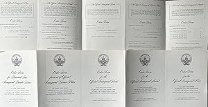 Order Forms for Various Presidential Inauguration Items, including Parade Tickets, Official Medal...