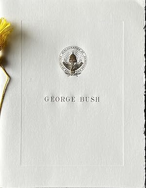 Booklet Commemorating the Inaugural Reception in Honor of George Bush The Vice President-Elect of...