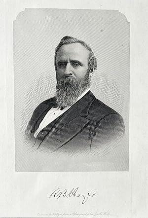 Engraved Card of Rutherford B. Hayes