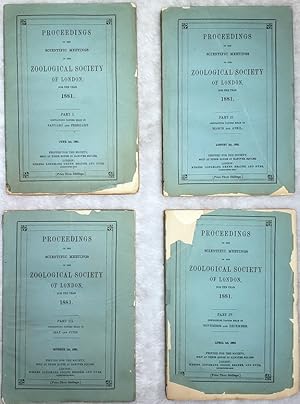 Proceedings of the Scientific Meetings of the Zoological Society of London for the Year 1881 (Com...