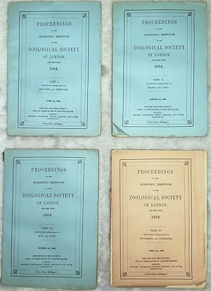 Proceedings of the Scientific Meetings of the Zoological Society of London for the Year 1884 (Com...