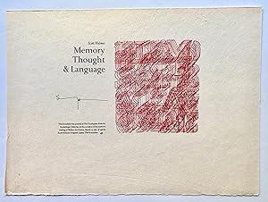 Memory Thought & Language
