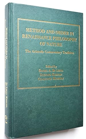 Imagen del vendedor de METHOD AND ORDER IN RENAISSANCE PHILOSOPHY OF NATURE The Aristotle Commentary Tradition a la venta por Dodman Books