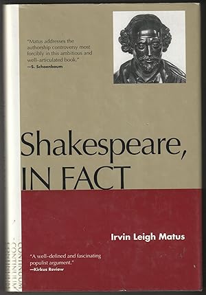 Immagine del venditore per Shakespeare, in Fact venduto da Brenner's Collectable Books ABAA, IOBA
