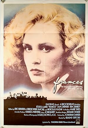 "FRANCES" ORIGINAL MOVIE POSTER 1982 ONE-SHEET