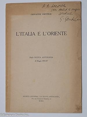 L'italia e l'oriente