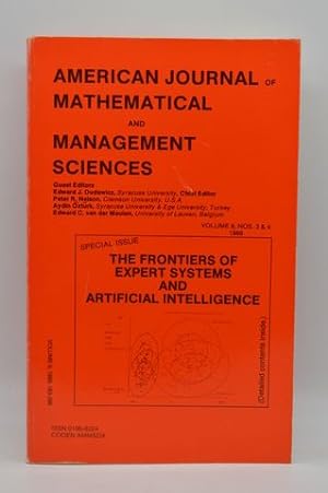 Image du vendeur pour The Frontiers of Expert Systems and Artificial Intelligence, Vol 9, Nos 3&4, 1989 (American Journal of Mathematical and Management Sciences) mis en vente par Lavendier Books