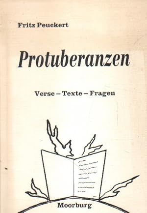 Protuberanzen. Verse - Texte - Fragen.