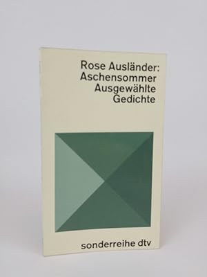 Bild des Verkäufers für Aschensommer. Ausgewählte Gedichte. zum Verkauf von ANTIQUARIAT Franke BRUDDENBOOKS