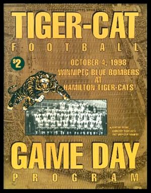 TIGER-CAT FOOTBALL - GAME DAY PROGRAM - October 4, 1998