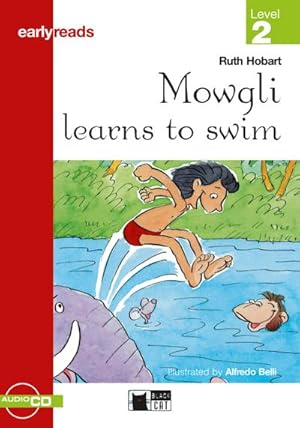 Bild des Verkufers fr Mowgli learns to swim. Buch + Audio-CD : Englische Lektre fr das 2. und 3. Lernjahr zum Verkauf von Smartbuy