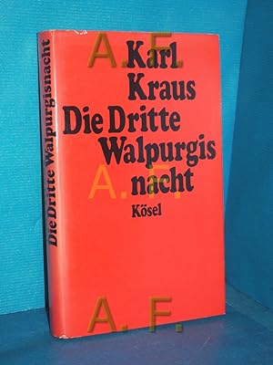 Bild des Verkäufers für Die dritte Walpurgisnacht. Karl Kraus. Hrsg. von Bruno Kern zum Verkauf von Antiquarische Fundgrube e.U.