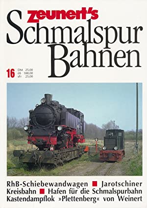 Zeunert`s Schmalspurbahnen, Heft 16.