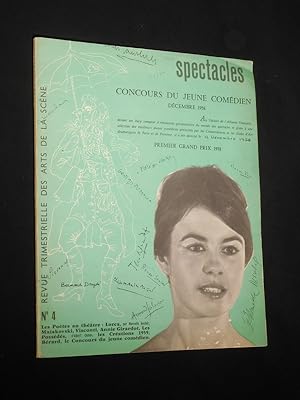 Spectacles, No. 4, Avril 1959. Revue trimestrielle des Arts de la Scene. Schwerpunkt: Concours du...
