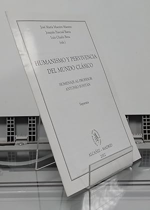 Immagine del venditore per Humanismo y pervivencia del mundo clsico (separata). Homenaje al profesor Antonio Fontn venduto da Librera Dilogo